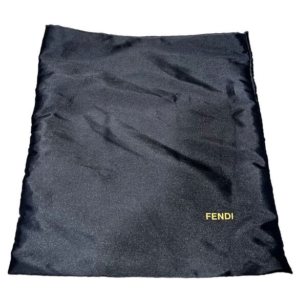 Fendi Navy Blue Canvas Tote Leather Straps AUTHENTIC Great condition Dust Bag - Picture 14 of 15